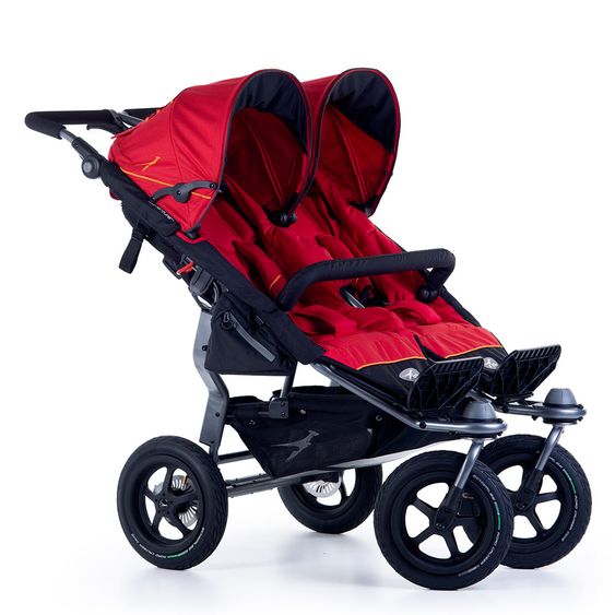 TFK Geschwister- & Zwillingskinderwagen Twin Adventure 2 - Tango Red