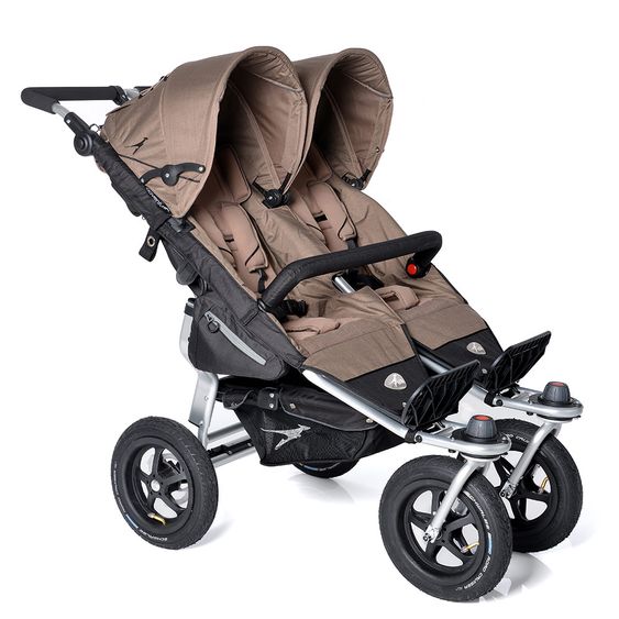 TFK Geschwister- & Zwillingskinderwagen Twin Adventure - Fossil