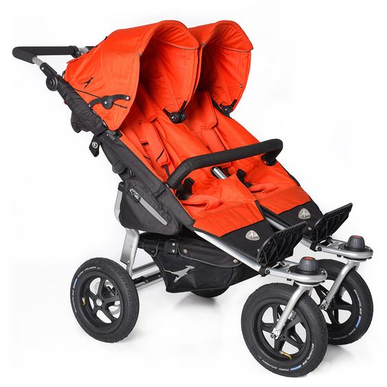 TFK Geschwister- & Zwillingskinderwagen Twin Adventure - Orange.com