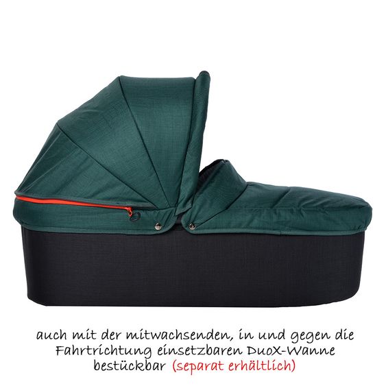 TFK Geschwister- & Zwillingskinderwagen Twin Adventure - Pine Grove