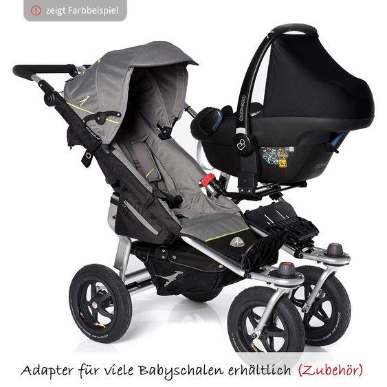 TFK Geschwister- & Zwillingskinderwagen Twin Adventure - Pine Grove