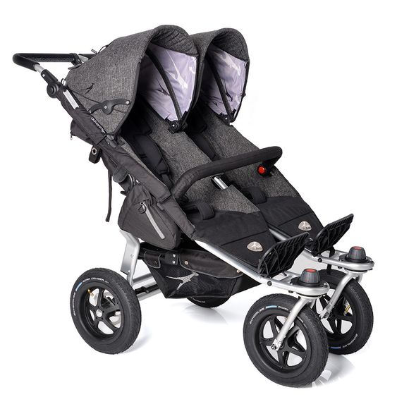 TFK Geschwister- & Zwillingskinderwagen Twin Adventure Premium - Anthrazit