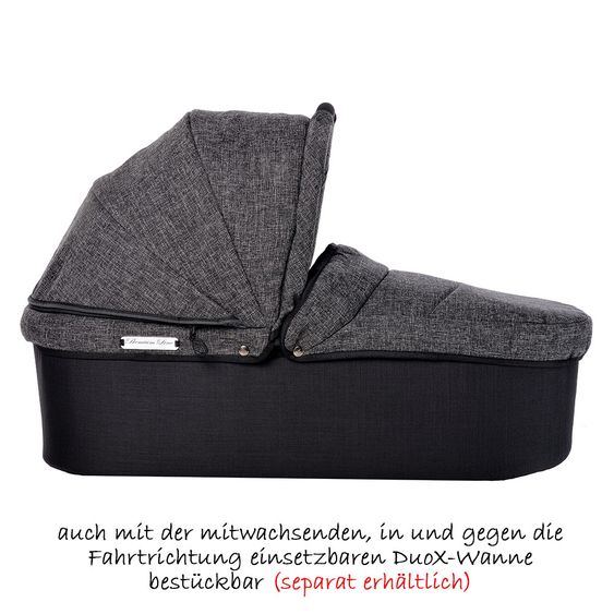 TFK Geschwister- & Zwillingskinderwagen Twin Adventure Premium - Anthrazit