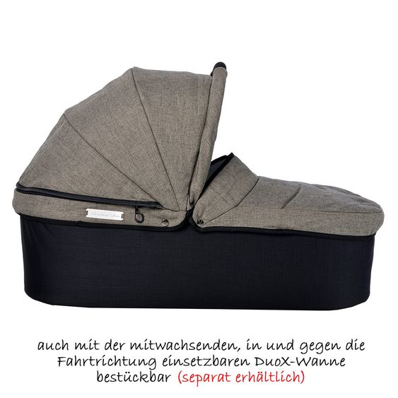 TFK Geschwister- & Zwillingskinderwagen Twin Adventure Premium - Schlamm