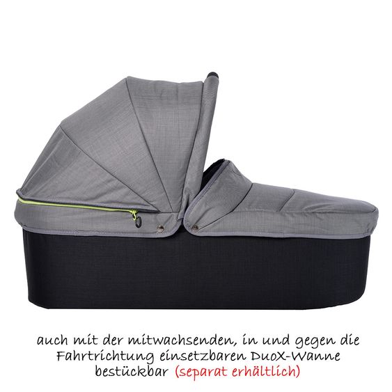 TFK Geschwister- & Zwillingskinderwagen Twin Adventure - Quiet Shade