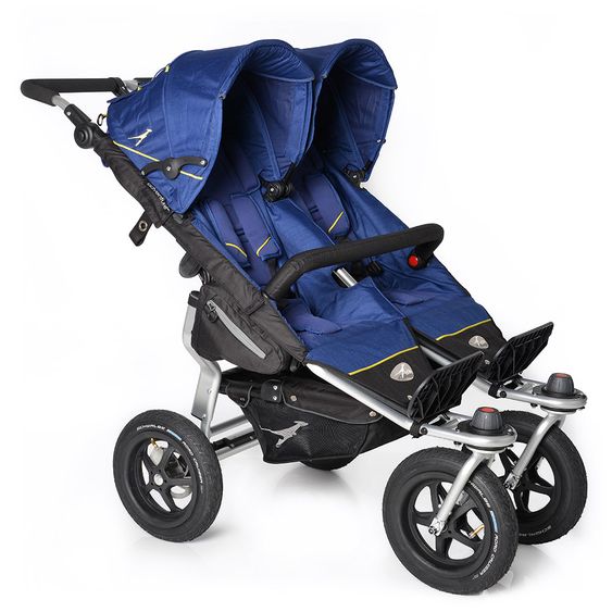TFK Geschwister- & Zwillingskinderwagen Twin Adventure - Twilight Blue