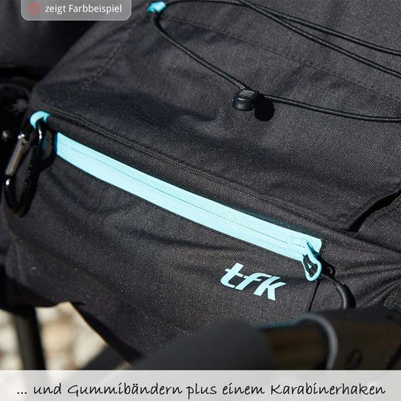 TFK Geschwister- & Zwillingskinderwagen Twin Trail 2 - Quiet Shade