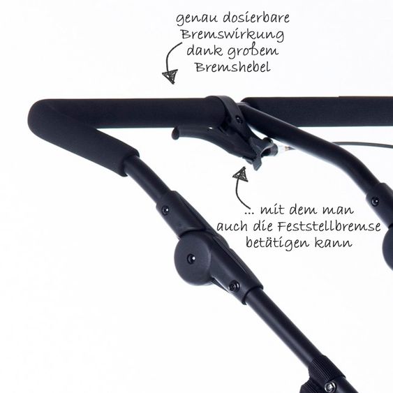 TFK Geschwister- & Zwillingskinderwagen Twin Trail 2 - Quiet Shade