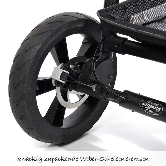 TFK Geschwister- & Zwillingskinderwagen Twin Trail 2 - Quiet Shade