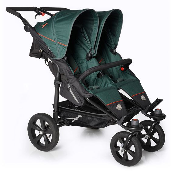 TFK Geschwister- & Zwillingskinderwagen Twin Trail - Pine Grove
