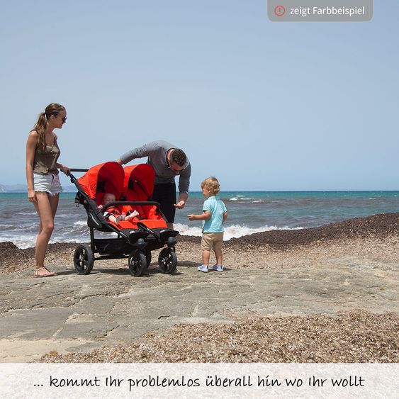 TFK Geschwister- & Zwillingskinderwagen Twin Trail - Pine Grove