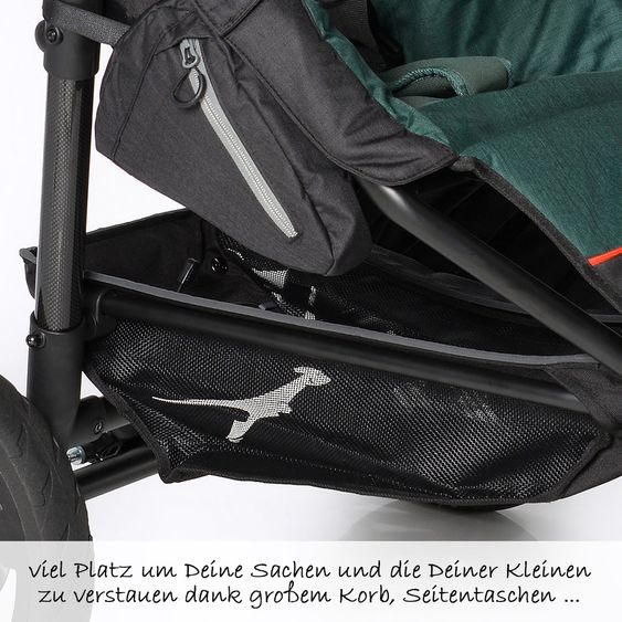 TFK Geschwister- & Zwillingskinderwagen Twin Trail - Pine Grove