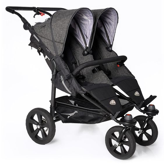 TFK Geschwister- & Zwillingskinderwagen Twin Trail Premium - Anthrazit