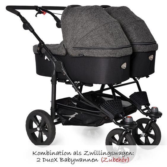 TFK Geschwister- & Zwillingskinderwagen Twin Trail Premium - Anthrazit