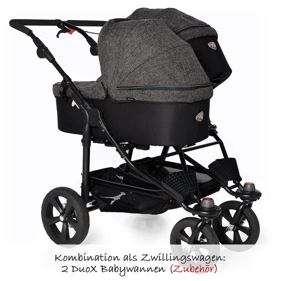 TFK Geschwister- & Zwillingskinderwagen Twin Trail Premium - Anthrazit