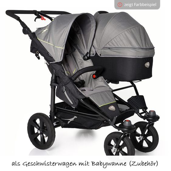 TFK Geschwister- & Zwillingskinderwagen Twin Trail - Tap Shoe