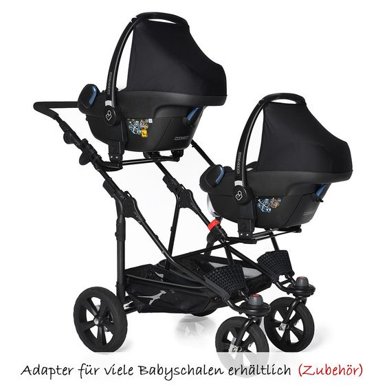 TFK Geschwister- & Zwillingskinderwagen Twin Trail - Tap Shoe