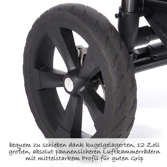 TFK Geschwister- & Zwillingskinderwagen Twin Trail - Tap Shoe
