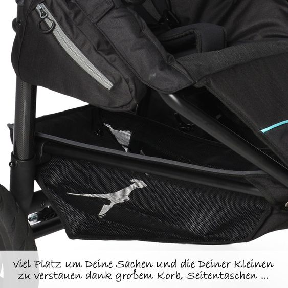 TFK Geschwister- & Zwillingskinderwagen Twin Trail - Tap Shoe