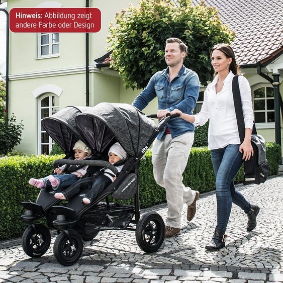 TFK Geschwister- & Zwillingskinderwagen Twinner Lite 2016 - Cranberry