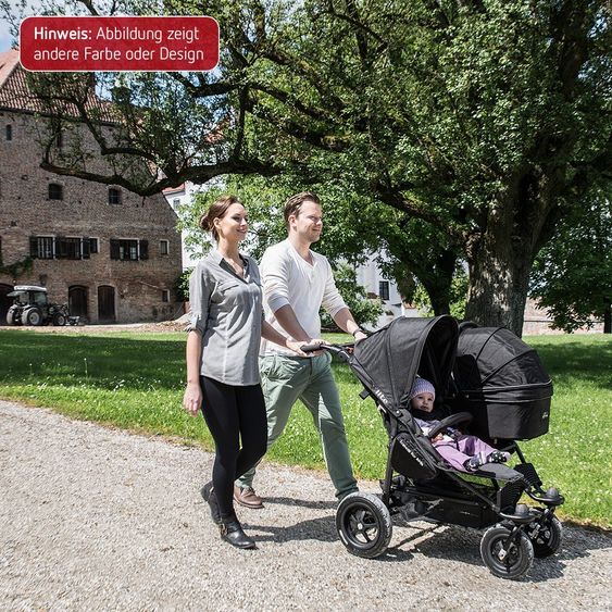 TFK Geschwister- & Zwillingskinderwagen Twinner Lite - Premium Line - Anthrazit