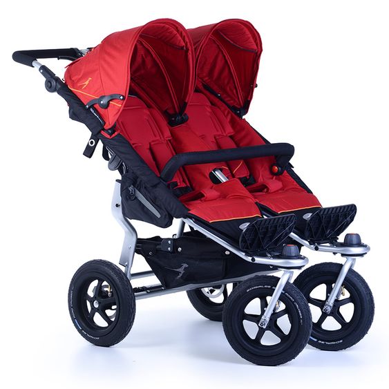 TFK Geschwister- & Zwillingswagen Twin Adventure - Tango Red