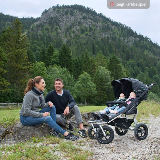 TFK Geschwister- & Zwillingswagen Twin Adventure - Tango Red