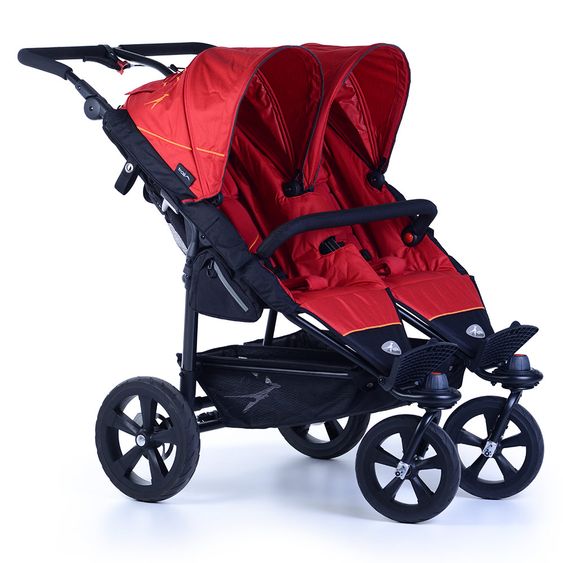 TFK Geschwister- & Zwillingswagen Twin Trail - Tango Red