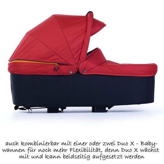 TFK Geschwister- & Zwillingswagen Twin Trail - Tango Red