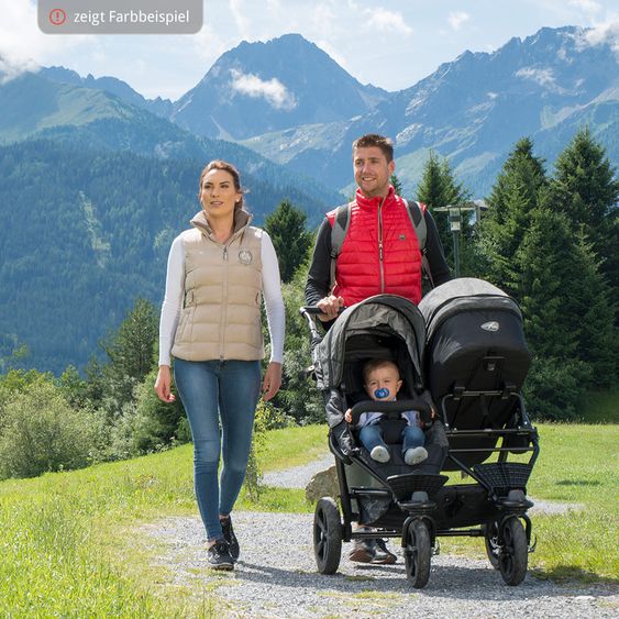 TFK Geschwister- & Zwillingswagen Twin Trail - Tango Red