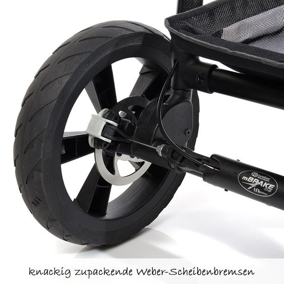 TFK Geschwister- & Zwillingswagen Twin Trail - Tango Red