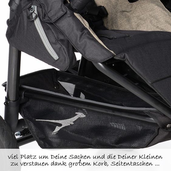 TFK Geschwisterwagen Twin Trail Premium - Schlamm