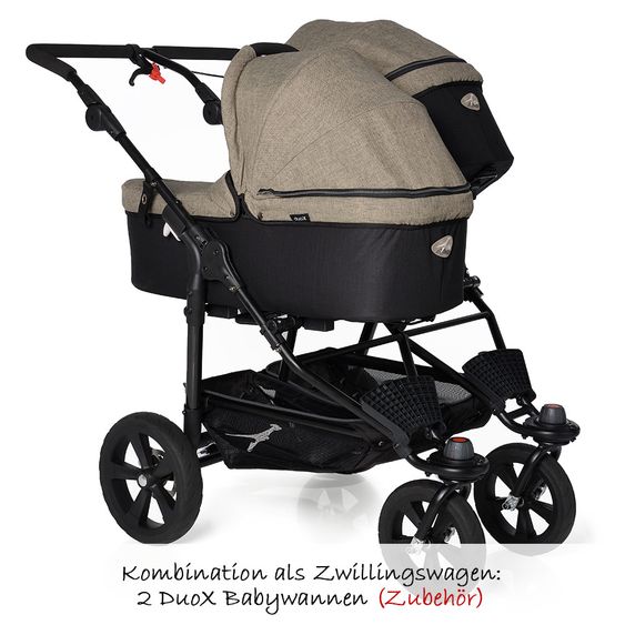 TFK Geschwisterwagen Twin Trail Premium - Schlamm