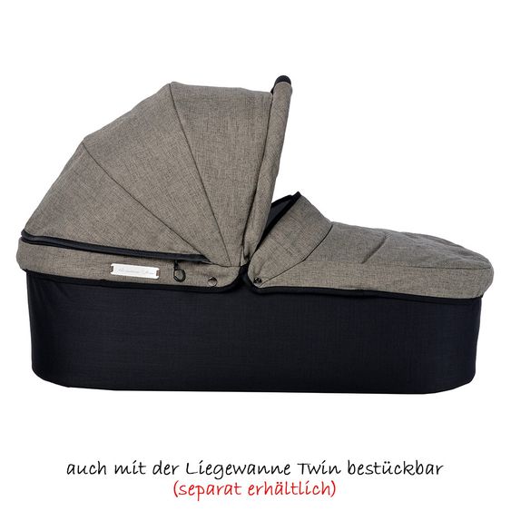 TFK Geschwisterwagen Twin Trail Premium - Schlamm