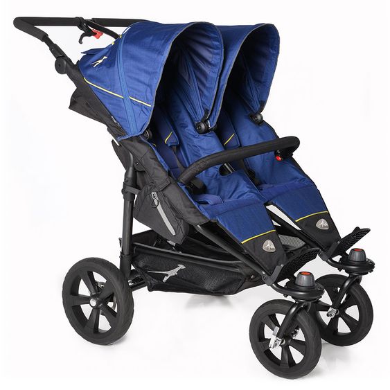 TFK Geschwisterwagen Twin Trail - Twilight Blue