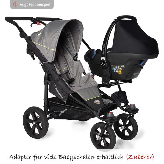 TFK Geschwisterwagen Twin Trail - Twilight Blue