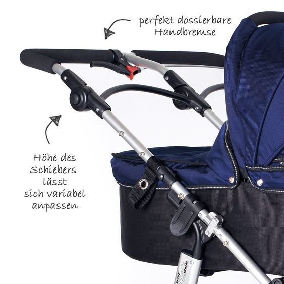 TFK Geschwisterwagen Twinner Twist Duo - Classic Blue