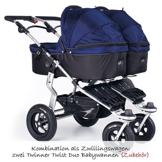 TFK Geschwisterwagen Twinner Twist Duo - Classic Blue