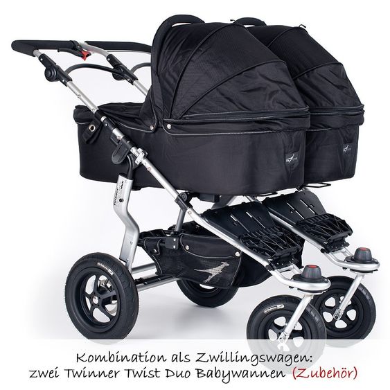 TFK Passeggino Twinner Twist Duo - Nero