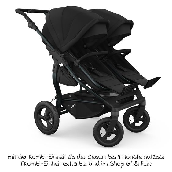 TFK Gestell mit Luftreifen für Duo - Schwarz