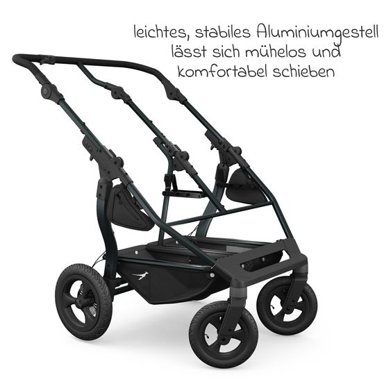 TFK Gestell mit Luftreifen für Duo - Schwarz