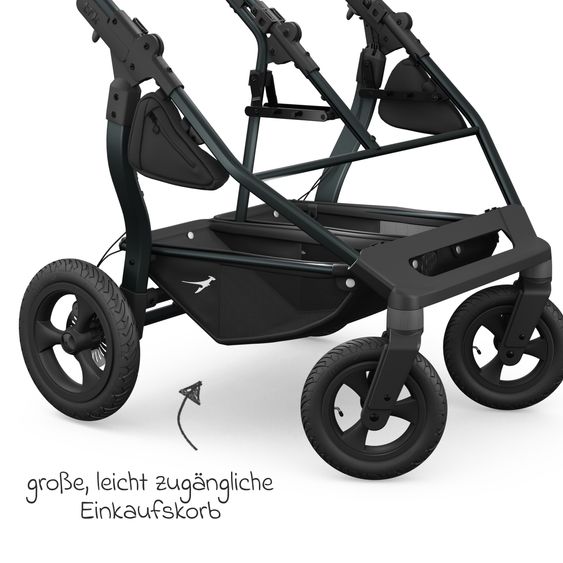 TFK Gestell mit Luftreifen für Duo - Schwarz