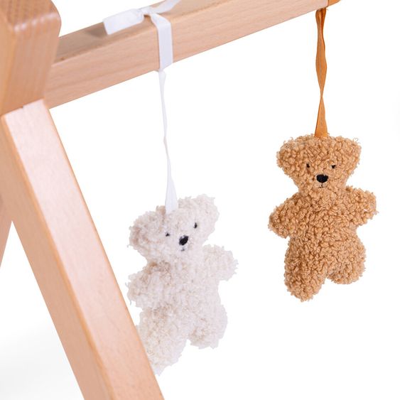 Childhome Hängespielzeug 4er Pack für Spielbogen / Spieltrapez - Teddy