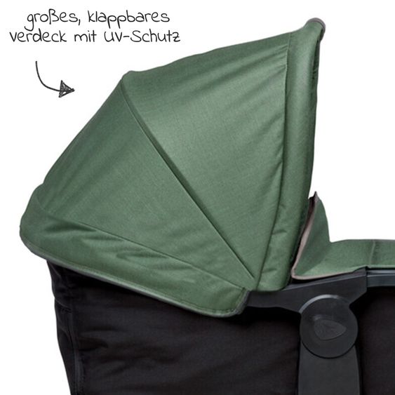 TFK Combination unit (1 x carrycot / seat) for Duo 2 - Olive