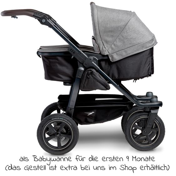 TFK Combi unit (1 x carrycot / seat) for Duo 2 - Premium Gray