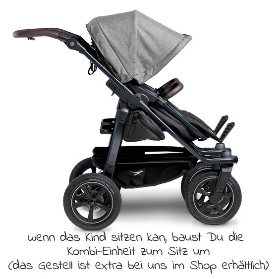 TFK Kombi-Einheit (1 x Wanne / Sitz) für Duo 2 - Premium Grau