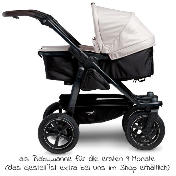 TFK Combination unit (1 x carrycot / seat) for Duo 2 - Sand