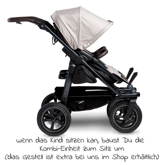 TFK Combination unit (1 x carrycot / seat) for Duo 2 - Sand