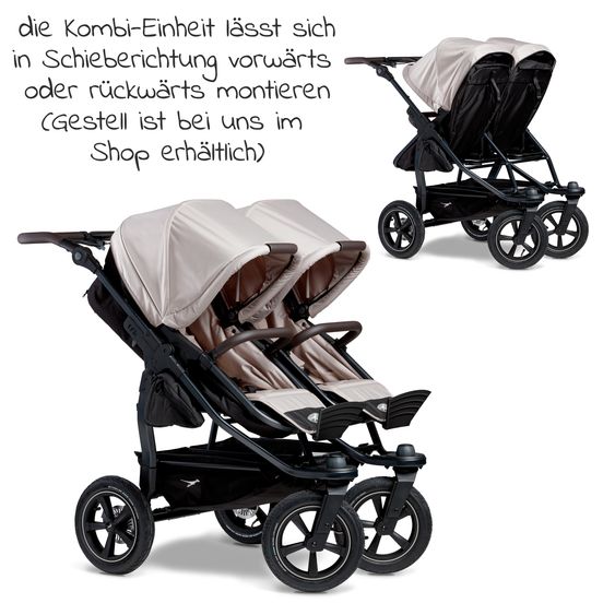 TFK Combination unit (1 x carrycot / seat) for Duo 2 - Sand