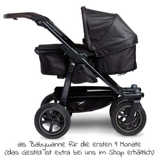 TFK Combi unit (1 x carrycot / seat) for Duo 2 - Black